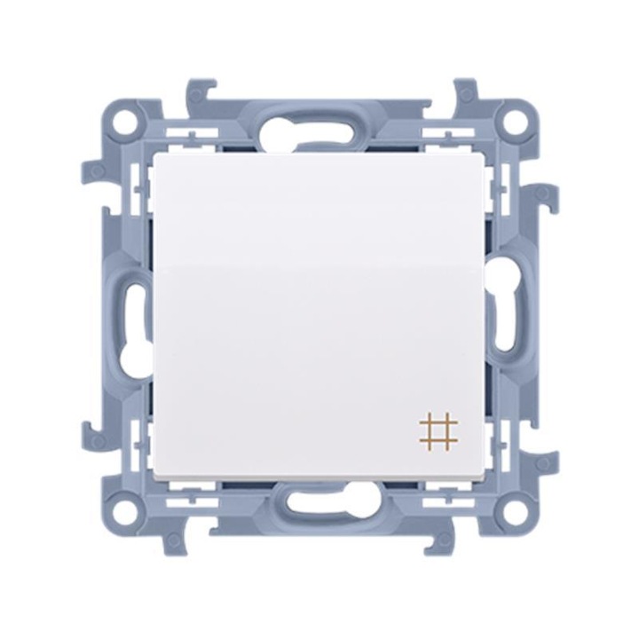 Kapcsoló, Kontakt-Simon, ABS, 10 A, Fehér