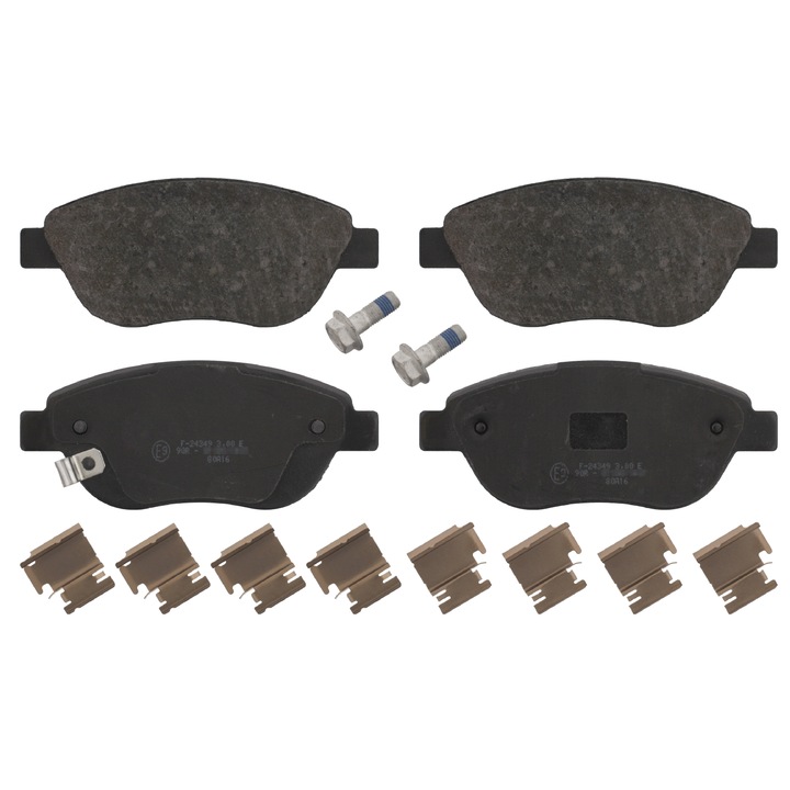 Спирачни накладки, FEBI BILSTEIN, Съвместими Vauxhall/Opel/Fiat, Черни