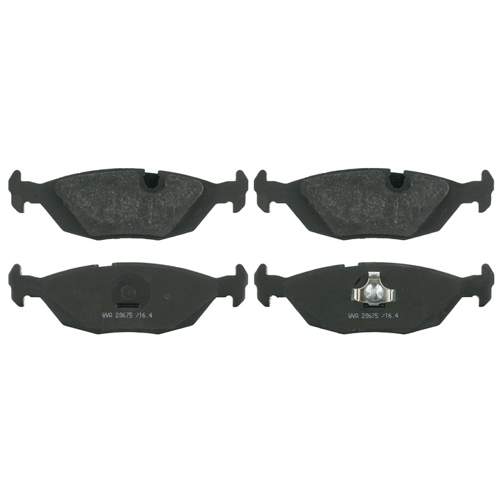 Спирачни накладки, FEBI BILSTEIN, съвместими с BMW, 37,7 мм, черни