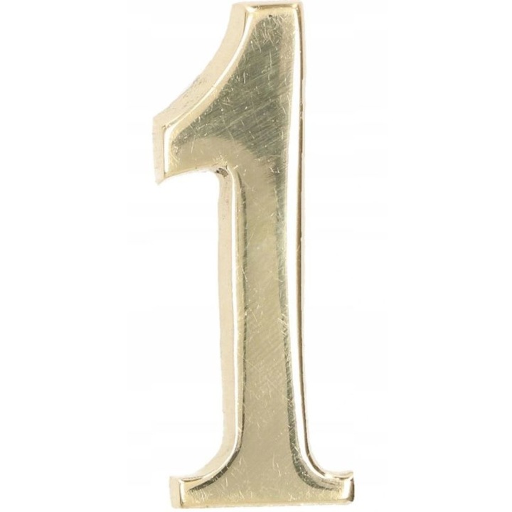 Numar pentru usa, Kotarbau, Alama, 45x15 mm, Auriu