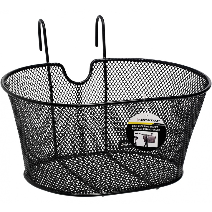 Cos bicicleta Dunlop, montare fata, 38x30x20cm
