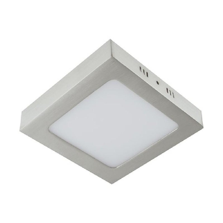 LED плафон, Struhm, ABS, 6W, 4000K, Сребрист