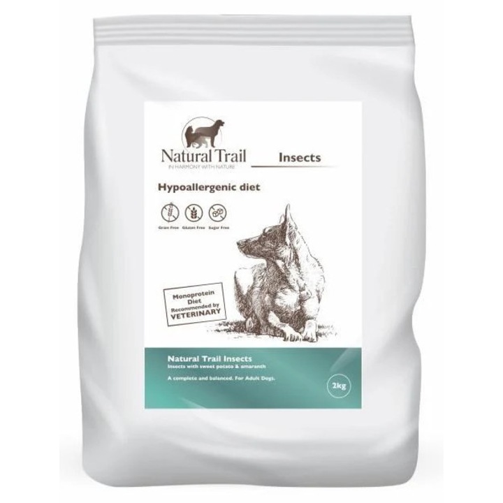 Hrana caini, Natural Trail, Aroma insecte, 2kg