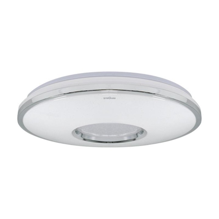 Plafoniera LED, Struhm, ABS, 48W, 4000K, Argintiu
