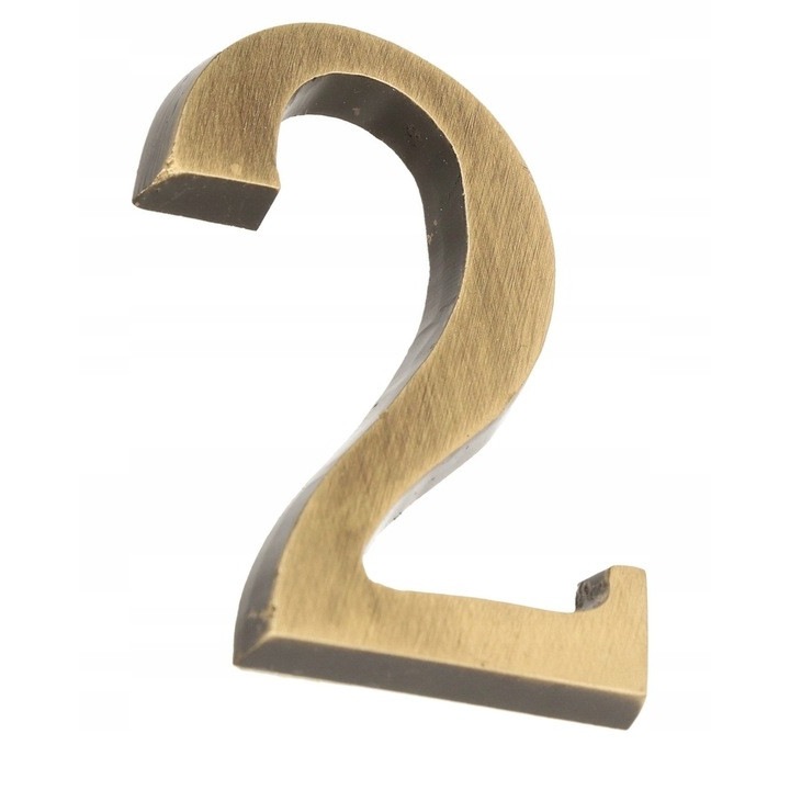 Numar pentru usa, Kotarbau, Alama, 5 cm, Auriu