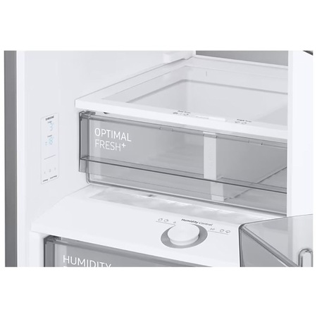 Combina frigorifica Samsung RB38C7B6CS9/EF, Bespoke, 390 l, Clasa C, Total No Frost, All-Around Cooling, Compresor Digital Inverter, WiFi, AI Energy, H 203 cm, Inox