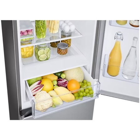 Combina frigorifica Samsung RB34C600CSA/EF, 344 l, Clasa C, Total No Frost, All-Around Cooling, Compresor Digital Inverter, WiFi, AI Energy, H 185 cm, Inox