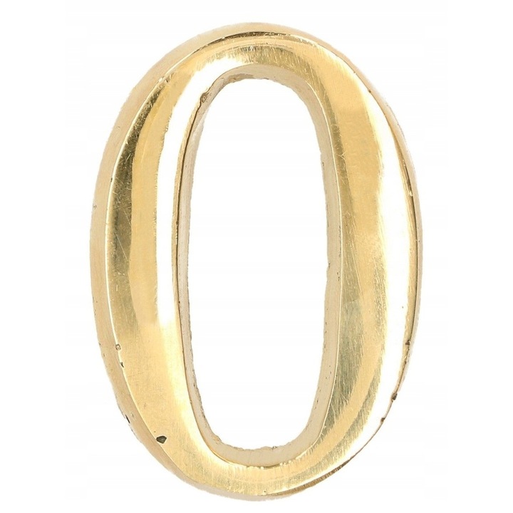 Numar pentru usa, Kotarbau, Alama, 5 cm, Auriu