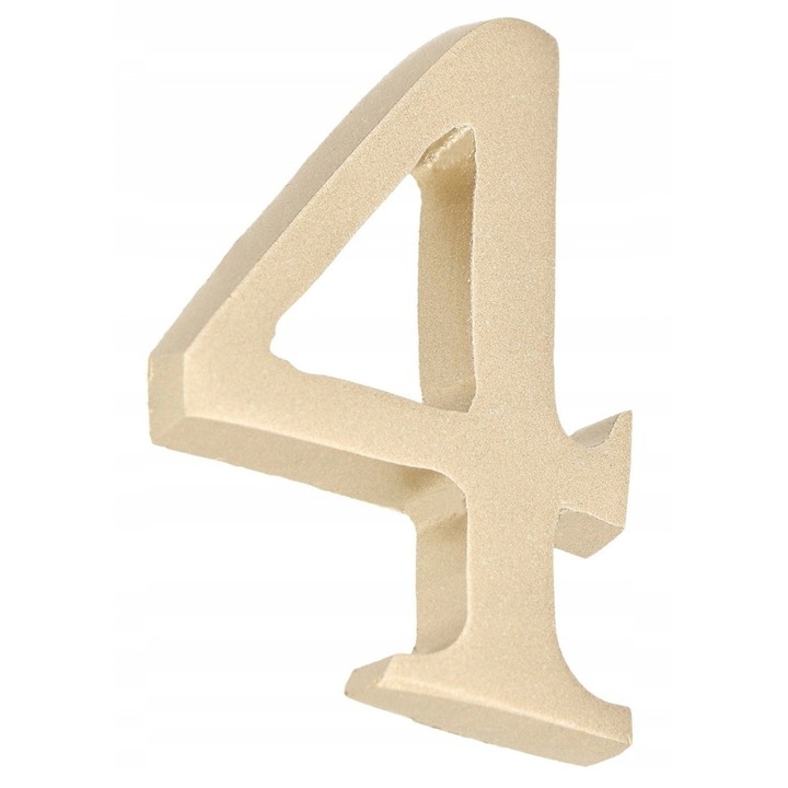 Numar pentru usa, Kotarbau, Alama, 5 cm, Auriu