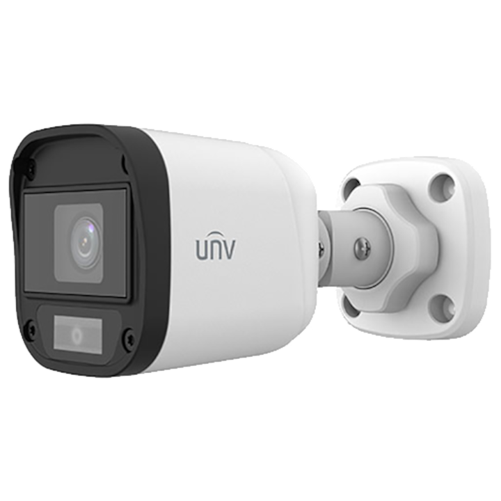 Camera de supraveghere analogica, 5MP, lentila 2.8mm, Lumina alba 20m, IP67, ColourHunter - UNV UAC-B115-F28-W