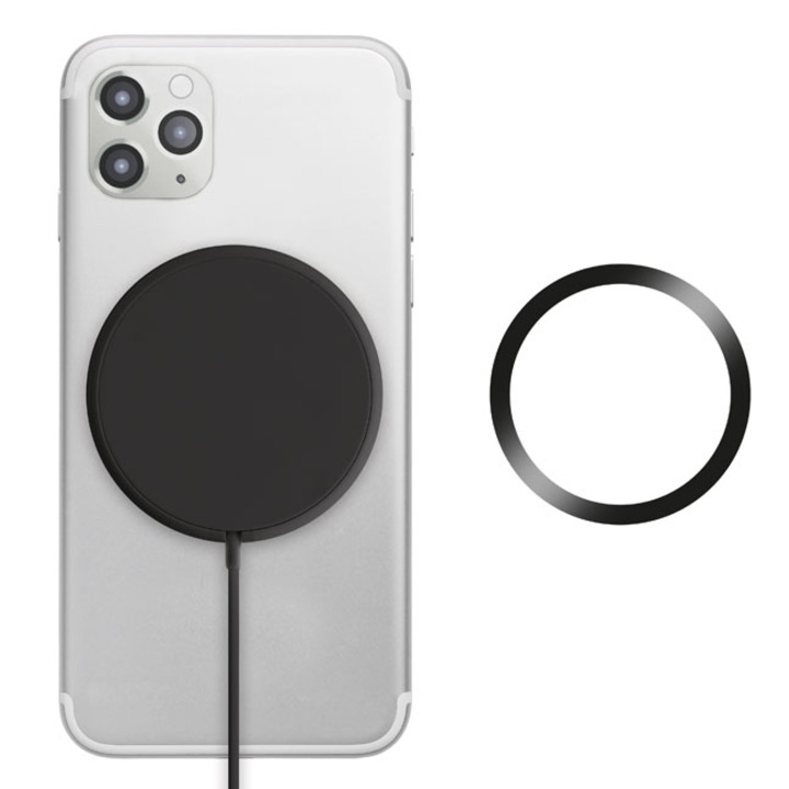 Vezeték nélküli mágneses töltő fekete