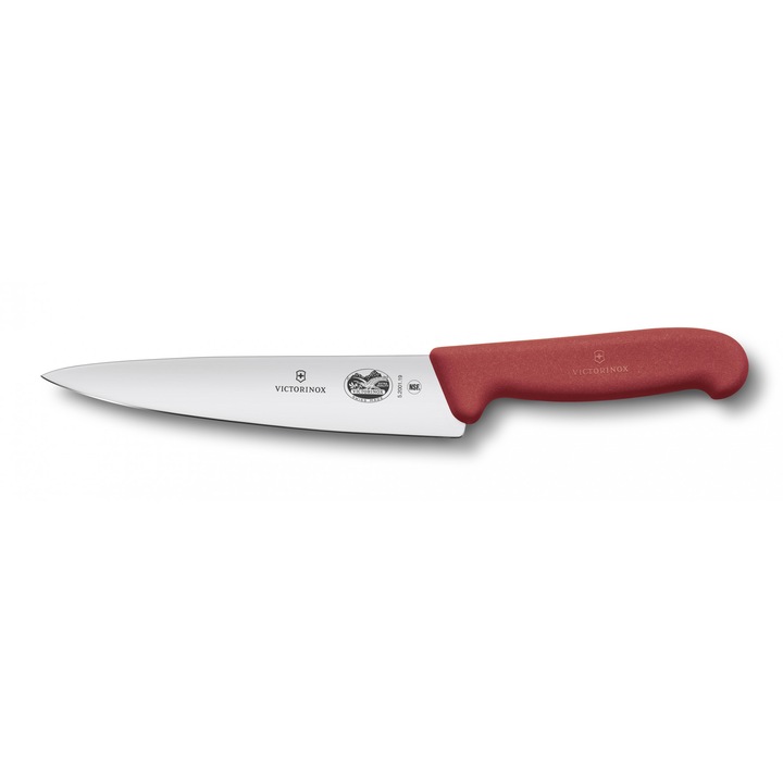 Cutit de bucatarie universal Victorinox Fibrox 5.2001.19, 190 mm, Rosu