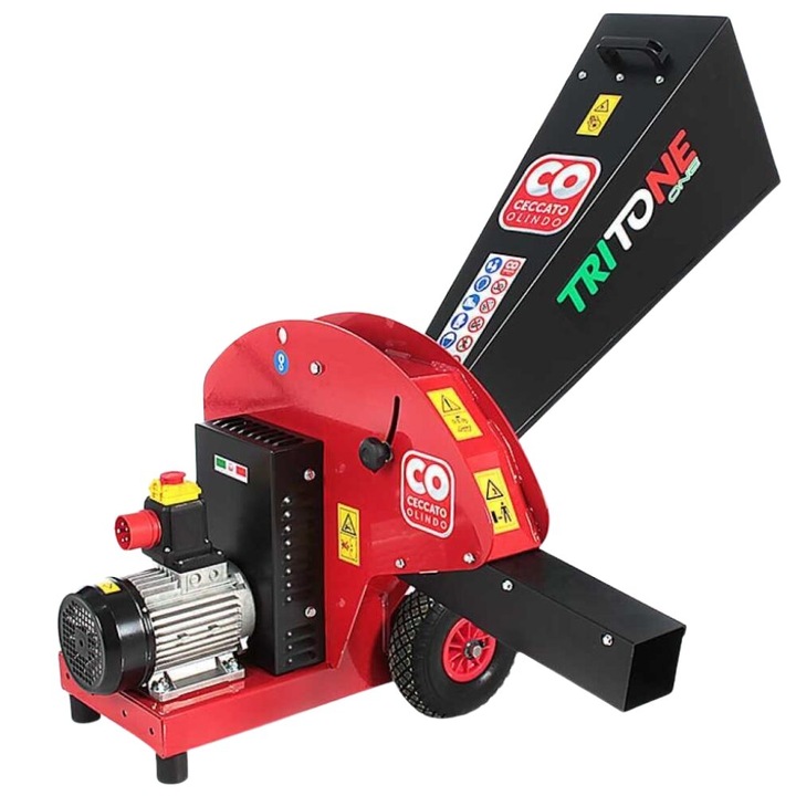 Tocator electric Ceccato Tritone ONE Trifazat Profesional, 3000W, maxim 50 mm, sita pentru pregatire peleti