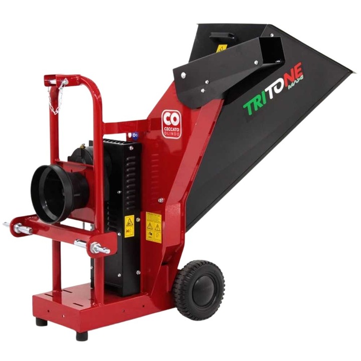 Tocator cu prindere in 3 puncte pentru tractor Ceccato Tritone, maxim 80 mm, sita pentru pregatire peleti