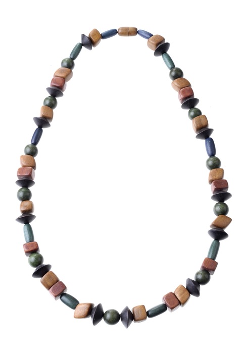 Colier, Gloria Maris Handmade, Wood exotic 72454 Multicolor, 76 cm