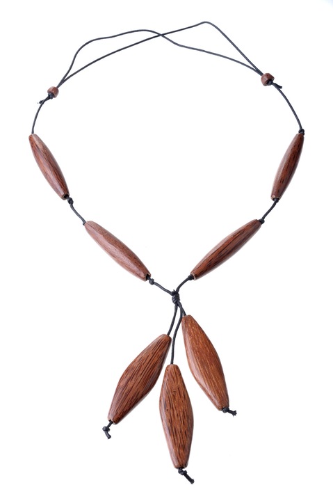 Colier, Gloria Maris Handmade, Wood exotic 842065 Maro, 59 cm