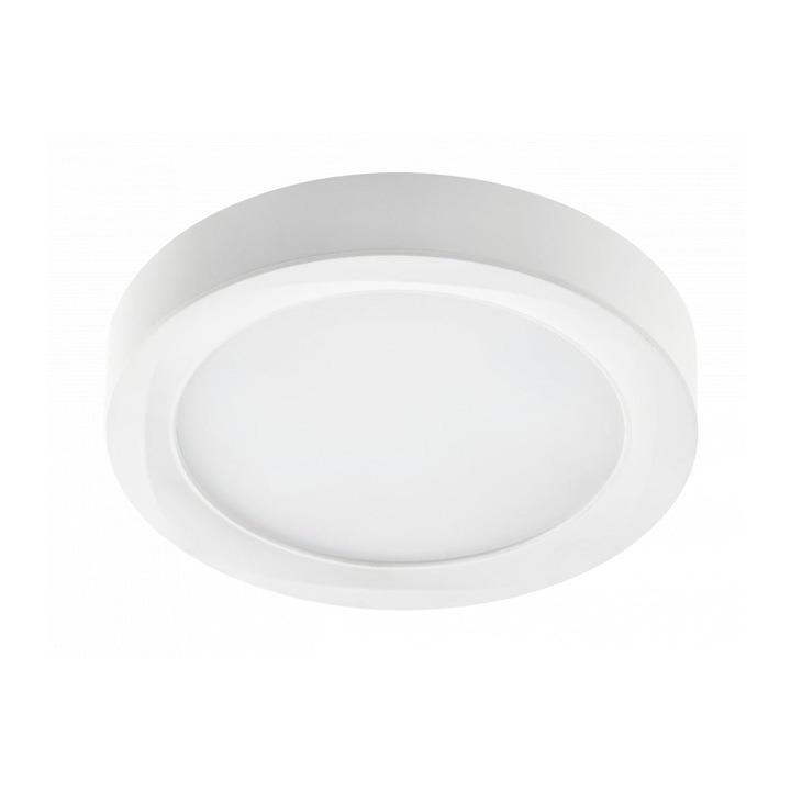 Spot LED rotund, aplicat, rama alba, 24 W, IP54, 1920 lumeni, unghi 120°, lumina neutra-4000k
