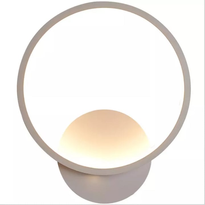 Стенна LED лампа Quantum Design, Вътрешна, Бял