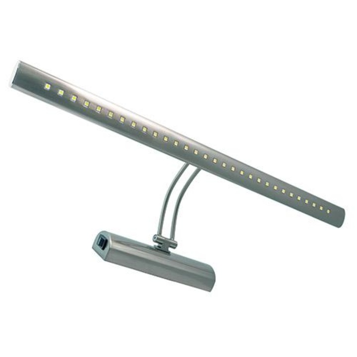 Aplica LED, Horoz Electric, Inox, 6W, 4000K, Argintiu