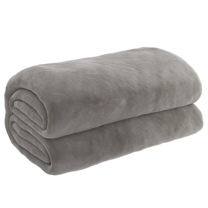 Утежнено одеяло с плик vidaXL, Сиво, 200x230 см, 13 кг, Плат