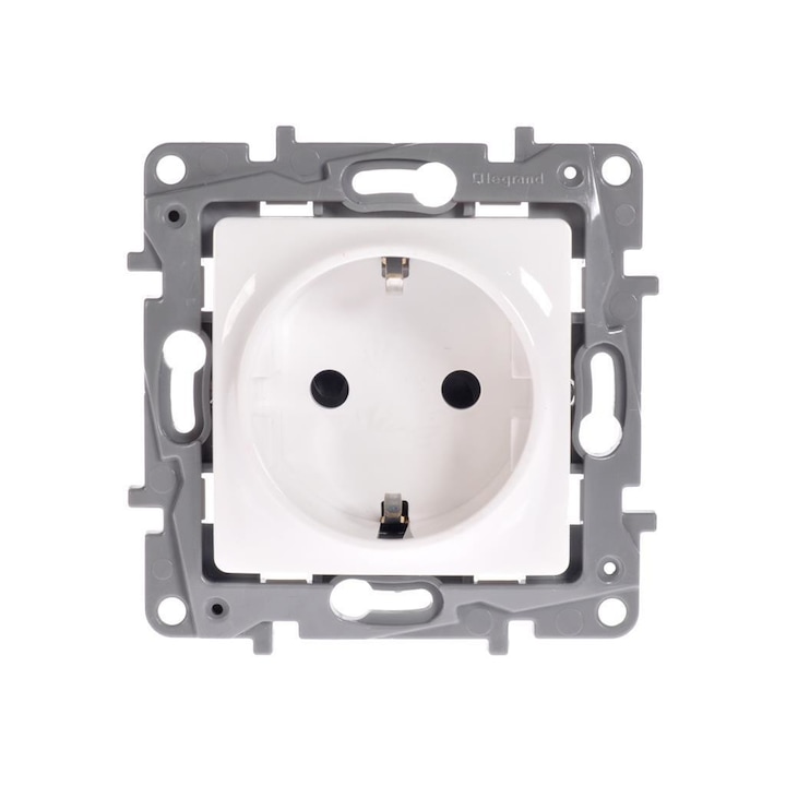 Шуко контакт, Legrand, Simple, White