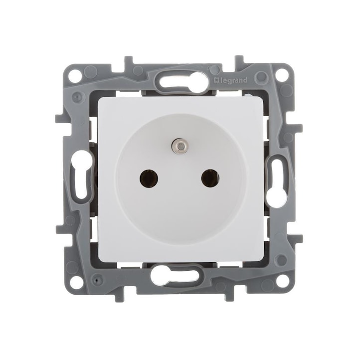 Електрически контакт, Legrand, Simple, Бял