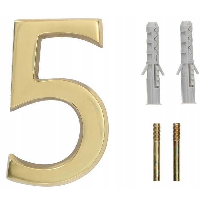 Cifra 5, Kotarbau, Alama, 10 cm, Auriu