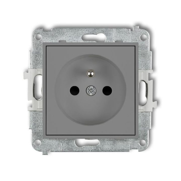 Priza, Karlik, Simpla, Gri