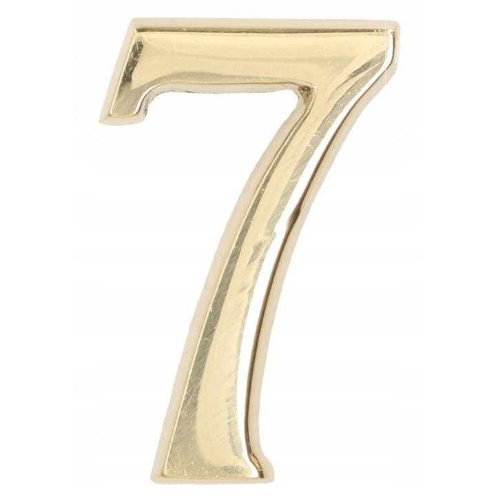 Cifra 7, Kotarbau, Alama, 5 cm, Auriu