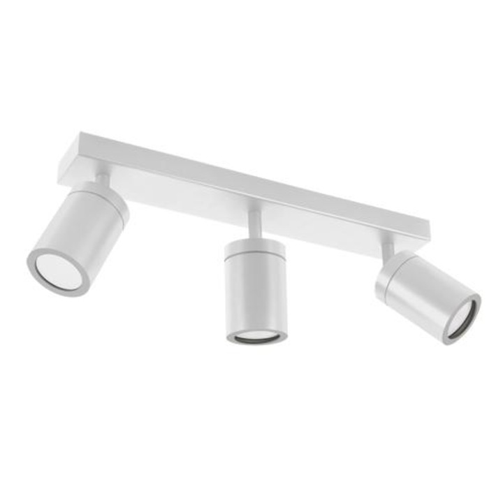 Spot orientabil, Struhm, Aluminiu, GU10, 3x20W, Alb