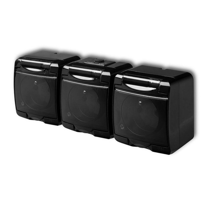 Контакт Karlik, Троен, Черен