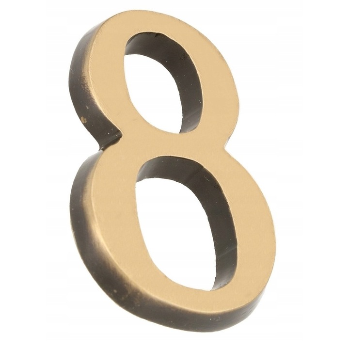 Cifra 8, Kotarbau, Alama, 5 cm, Auriu
