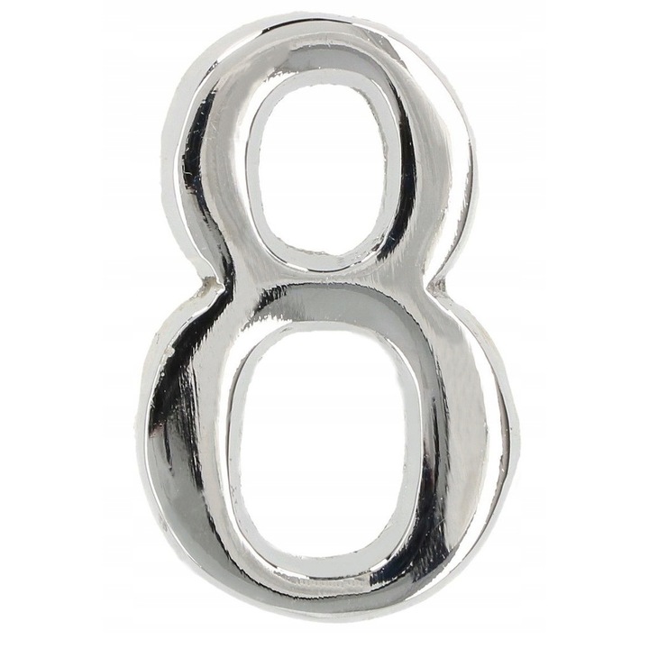 Cifra 8, Kotarbau, Alama, 5 cm, Argintiu