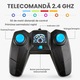Masina cu telecomanda RC pentru copii Pitikot®, cascadorie, drift cu rotire la 360 grade si rasturnari de 180 grade, rapida, 4WD, Rock Crawler, off-road, controlate prin radio, Galben, Pitikot®