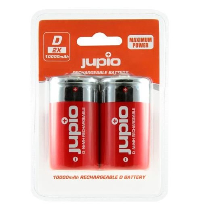Комплект батерии, Jupio, D 10000mAh, 2 бр