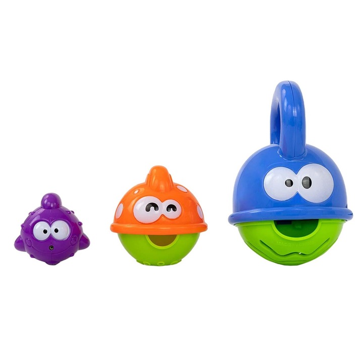 Fürdőjáték, Milly Mally, Hal alakú, Többszínű