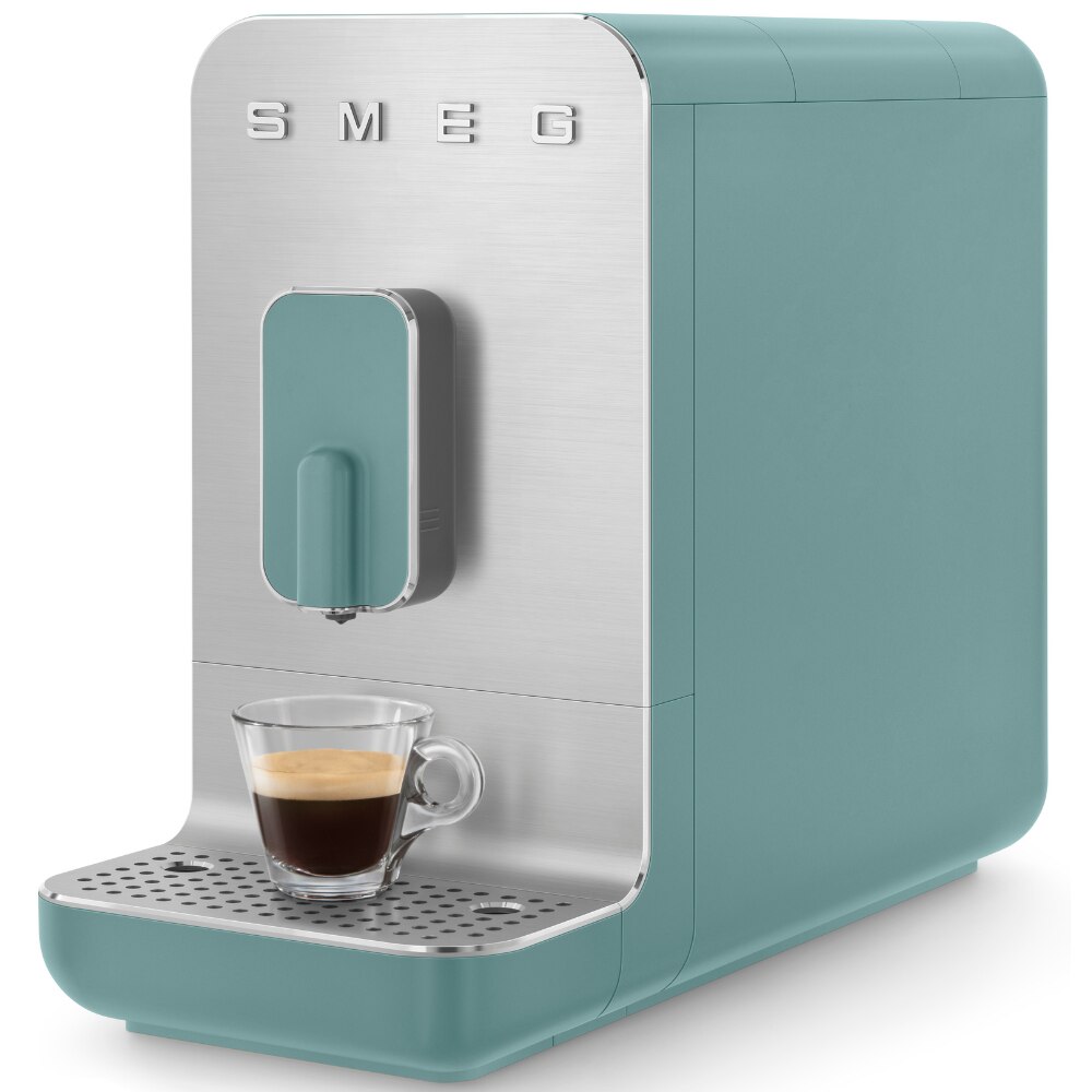 Автоматична еспресо кафемашина Smeg BCC01EGMEU, 50's Style, 1350 W, 19 ...