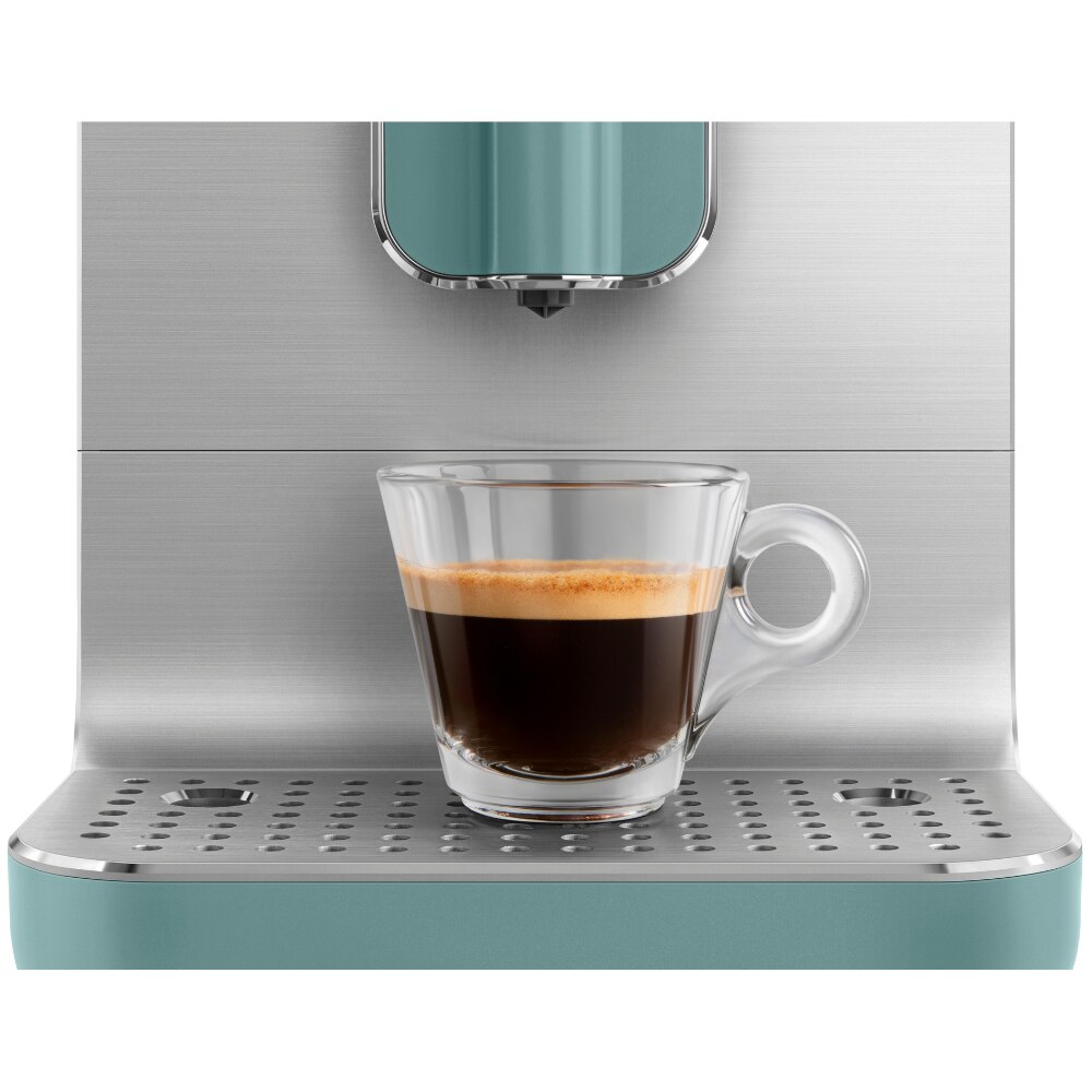 Автоматична еспресо кафемашина Smeg BCC01EGMEU, 50's Style, 1350 W, 19 ...