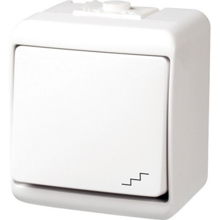 Intrerupator scara, Karlik, ABS, Alb