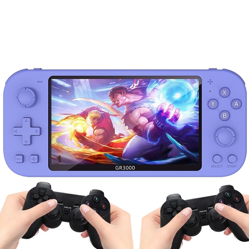 Consola de jocuri portabila, Stels, 5.1", 10000 de jocuri, Violet