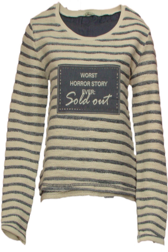 Bluza cu imprimeu,Linsolita, Bej