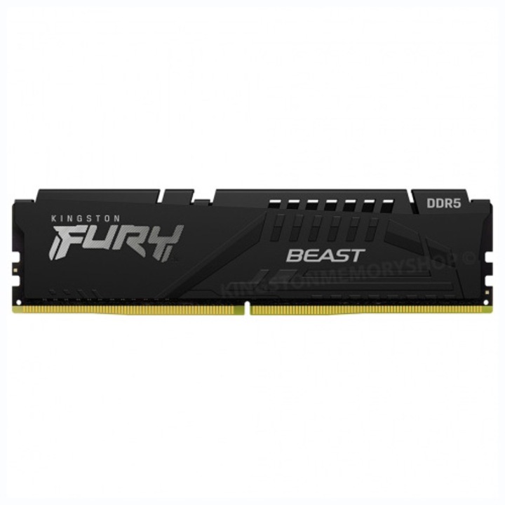 Памет Kingston FURY Beast Black, DDR5, 32GB, 6000MHz, CL36, 1.35V