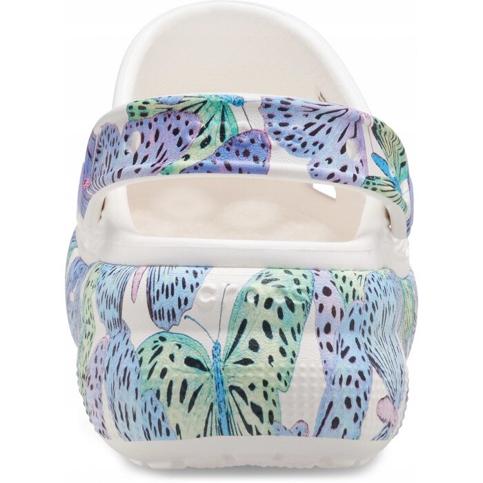 Saboti Copii, Crocs, Classic Cutie Butterfly Clog Kids, Alb, 38-39