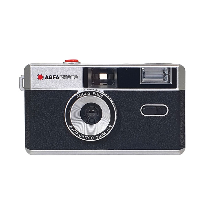 Филмов фотоапарат AgfaPhoto 35 мм, светкавица, черен