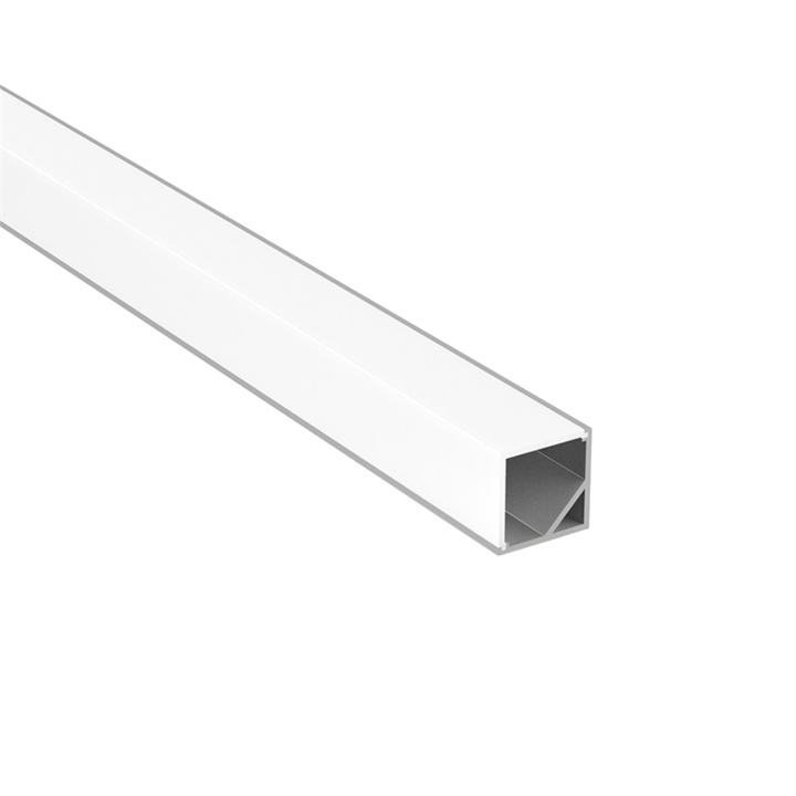 Ъглов профил за LED ленти, Анодизиран алуминий, LMX-1515-90°, 2м, Цвят: Сив, LED Market