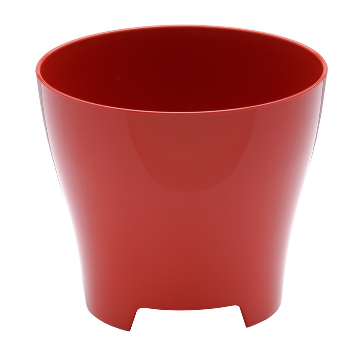 Masca de ghiveci Luna, cu diametrul de 11 cm, culoare rosu