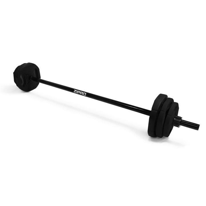 Тренировъчна щанга Zipro Body Pump, дължина 140 см, натоварване 17,5 кг, черна