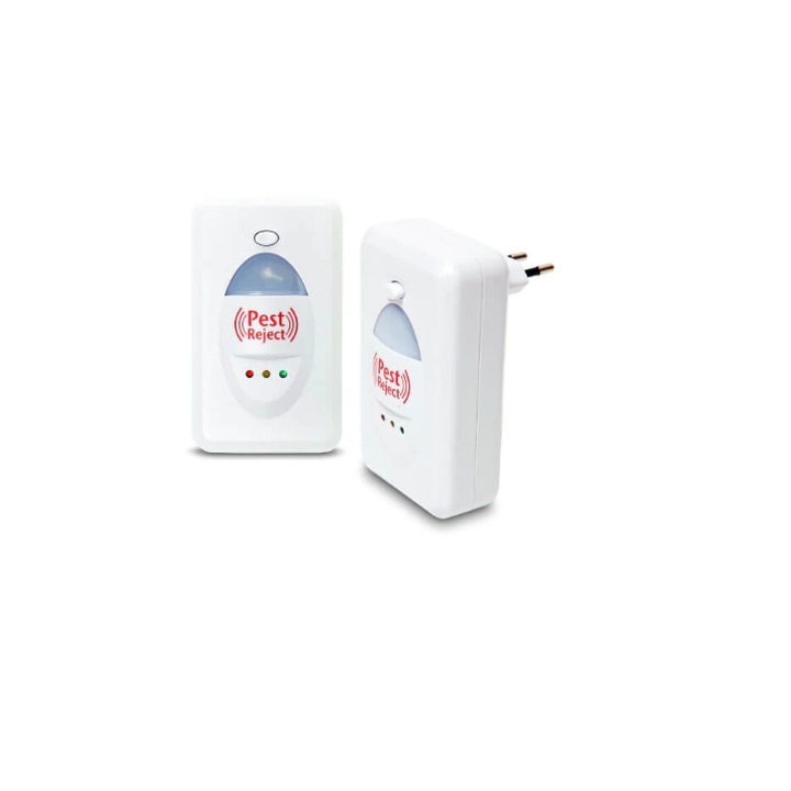 Ултразвуков уред против гризачи, Pest Reject, 220V, Бял