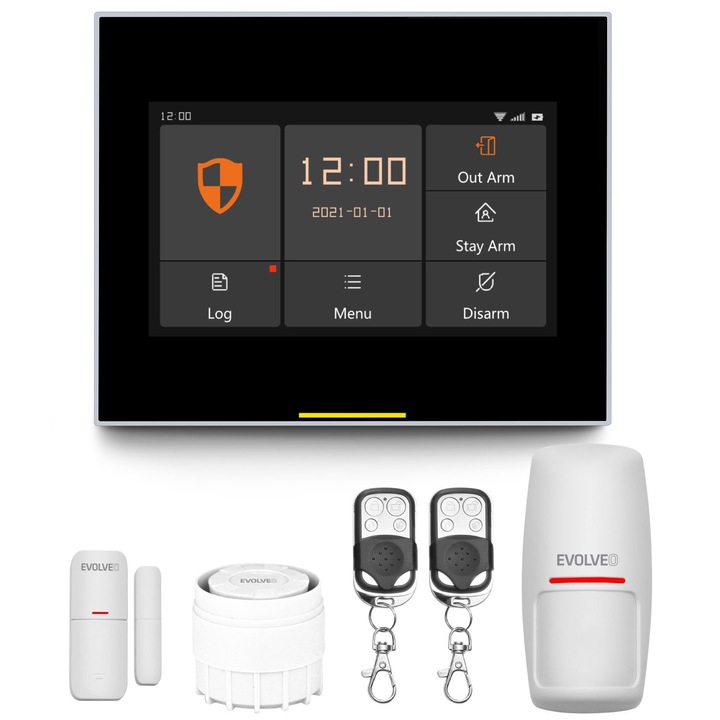 Evolveo Alarmex Pro vezeték nélküli GSM riasztó rendszer (SEAALM304PRO) (SEAALM304PRO)