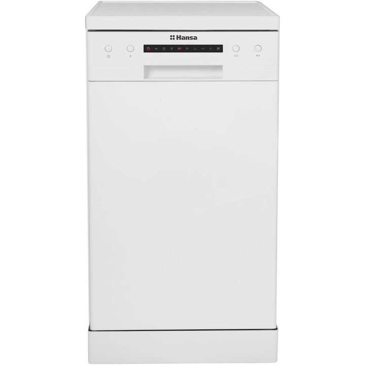 Hansa ZWM416WH mosogatógép, 9 teríték, 6 program, A++ energiaosztály, 45 cm, fehér